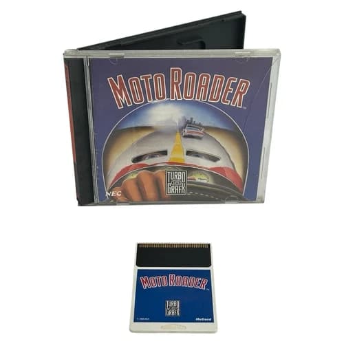 Moto Roader (Turbografx-16, 1989) TG16 Authentic CIB Complete w/ Manual Tested