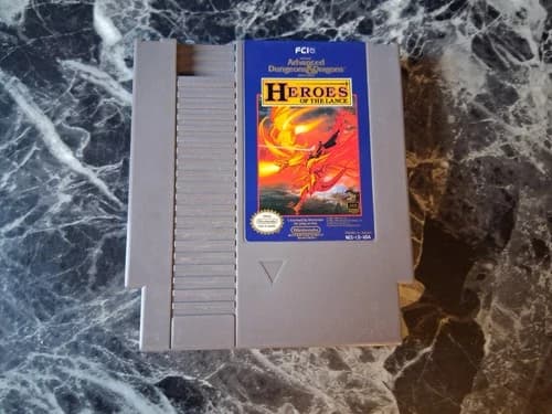 Advanced Dungeons & Dragons: Heroes of the Lance Nintendo NES Authentic Tested