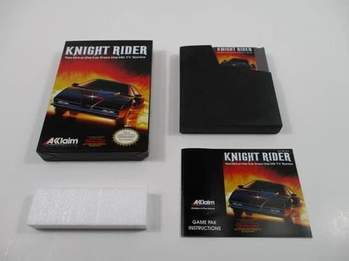 KNIGHT RIDER Nintendo NES Game Complete In Box Authentic!