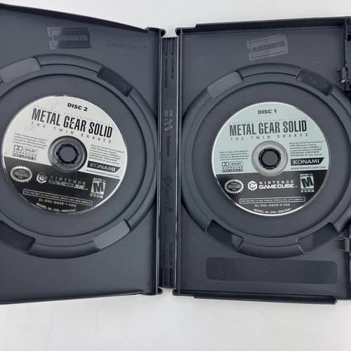 Metal Gear Solid The Twin Snakes (Nintendo GameCube, 2004) 2-DISCS ONLY