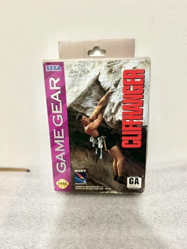 Cliffhanger (Sega Game Gear, 1994) Complete In Box Very Rare US Version