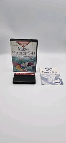 Vintage Maze Hunter 3-D – Sega Master System (SMS) – CIB – Excellent Condition!