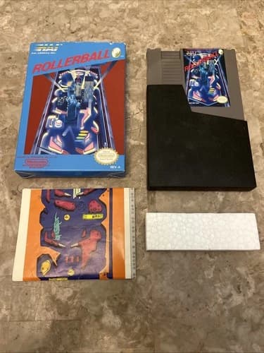 1989 Rollerball Nintendo NES Complete in Box CIB