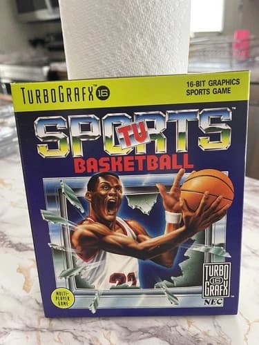 TV Sports Basketball (TurboGrafx-16) CIB, Tested & Working