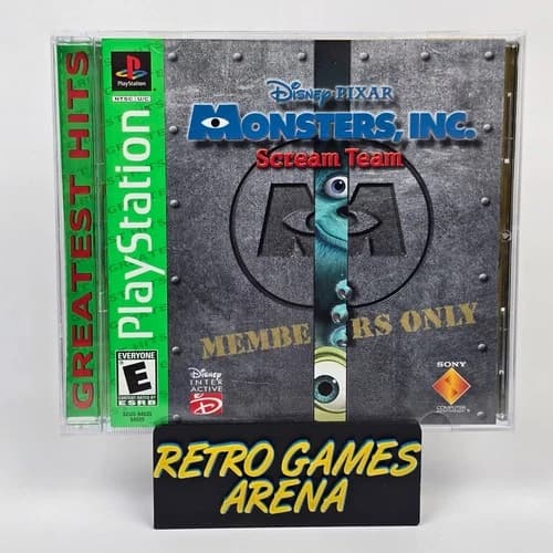 Monsters Inc: Scream Team (PlayStation 1 PS1) Greatest Hits CIB COMPLETE