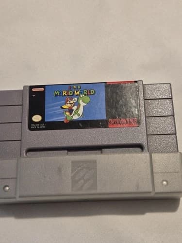 Super Mario World Super Nintendo SNES Game Cartridge