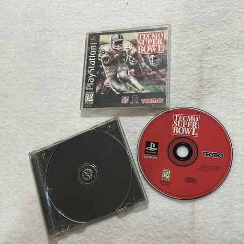 Tecmo Super Bowl (Sony PlayStation 1, 1996) PS1, Complete