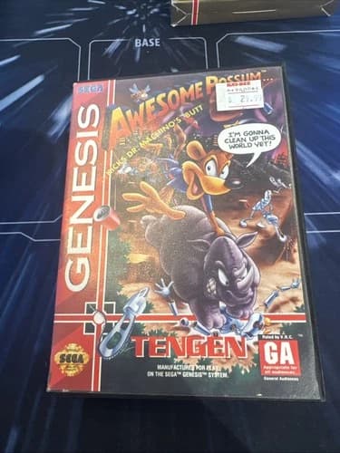 Awesome Possum Kicks Dr. Machino's Butt (Genesis) CIB w/Manual