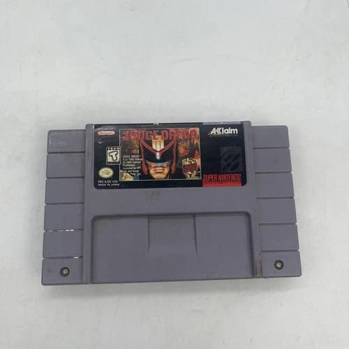 Judge Dredd SNES (Super Nintendo Entertainment System, 1995) Cart Only Tested