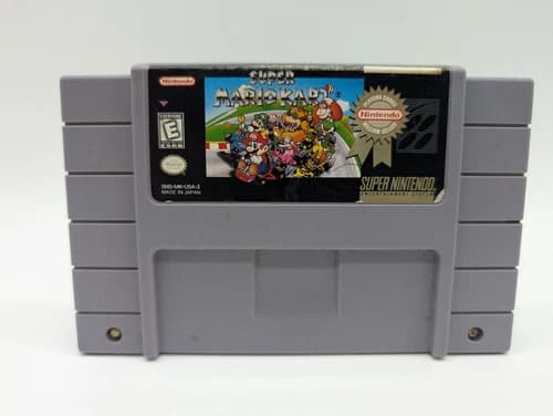 Super Mario Kart (Nintendo SNES 1992) Player's Choice Cartridge Authentic Tested