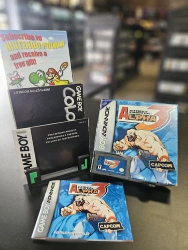 Street Fighter Alpha 3 (Nintendo Game Boy Advance, 2002) Complete In Box CIB