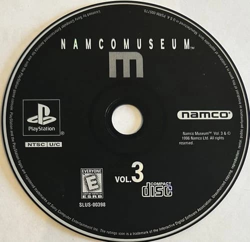 Namco Museum Vol. 3 - GH (PlayStation, PS1) DISC ONLY | NO TRACKING | M1988