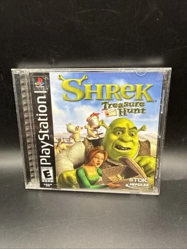 Shrek Treasure Hunt PS1 PlayStation 1 2002 Complete CIB Tested Working Case