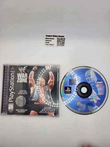 WWF War Zone (Sony PlayStation 1 PS1, 1998) - Complete - CIB - Tested, Working