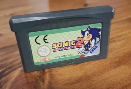 Sonic Advance 2 Nintendo Game Boy Advance GBA Authentic Tested Clean Label