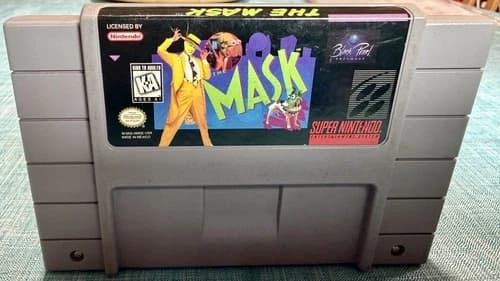 The Mask Super Nintendo SNES 1995 Authentic Jim Carrey Game