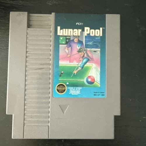 Lunar Pool Nintendo NES. Game Only. Working.