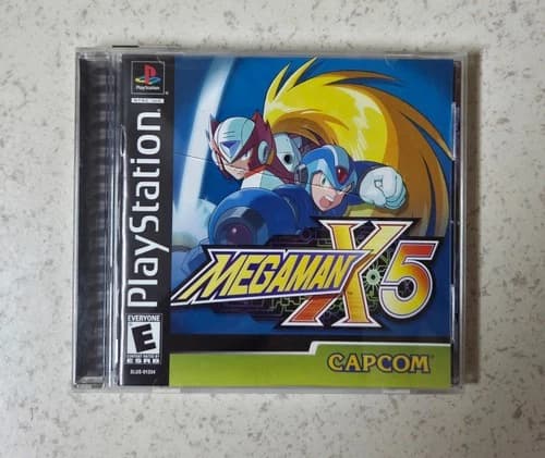 PLAYSTATION CAPCOM MEGA MAN X5 CIB VERY RARE! AUTHENTIC TESTED PS1 PSX