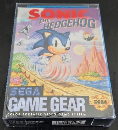Sonic the Hedgehog 1 Sega Game Gear CIB Complete - Box Protector, USA