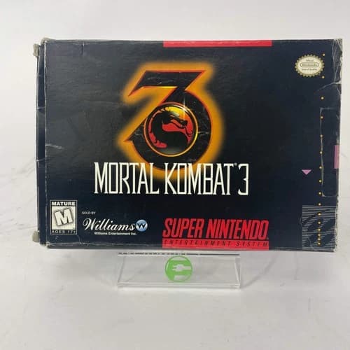 Mortal Kombat 3 (Super Nintendo SNES, 1995) Complete CIB