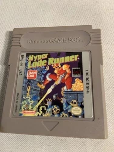 Hyper Lode Runner (Nintendo Game Boy, 1989) Cartridge Authentic Tested Works.