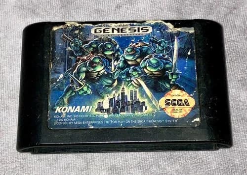 Teenage Mutant Ninja Turtles The Hyperstone Heist Sega Genesis Tested Cart Only