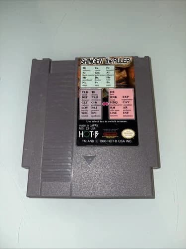 Shingen the Ruler (Nintendo Entertainment System, 1990) NES Tested Works Well