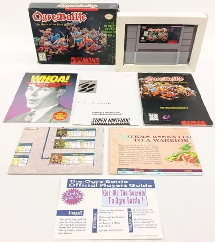 Ogre Battle: The March of the Black Queen CIB Complete (Super Nintendo, 1995)