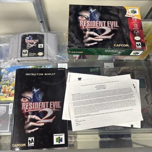 Resident Evil 2 N64 ~ CIB Complete ~ Nintendo 64 Capcom 1999 (tested)