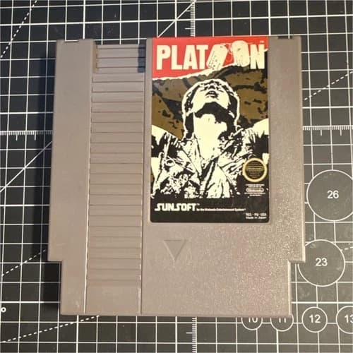 Sunsoft Platoon Nintendo NES Official Nintendo Seal Action NTSC-U/C US/Canada