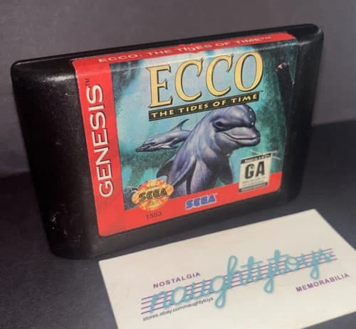 Ecco: The Tides of Time (Sega Genesis, 1994) Authentic Cartridge Only Tested