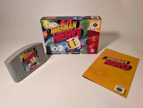 Bomberman Hero - Nintendo 64 N64 - CIB - Authentic, Tested, Works