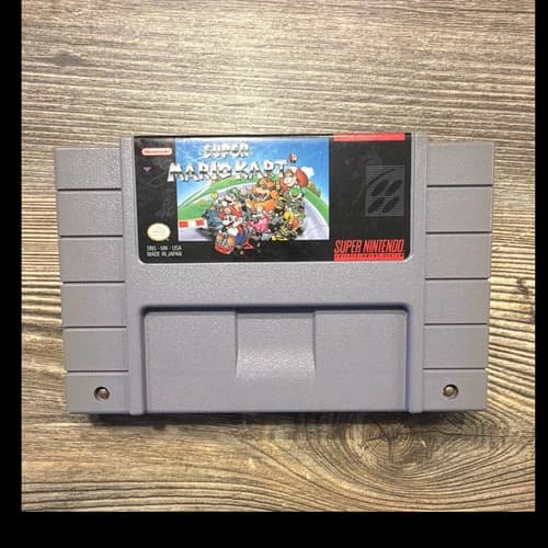 Nintendo Super Mario Kart Nintendo SNES Cartridge NTSC-U/C Clean Artwork! Tested