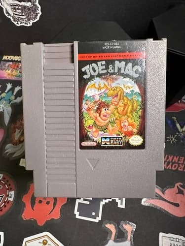 Joe & Mac (Nintendo NES, 1992) Authentic & Clean