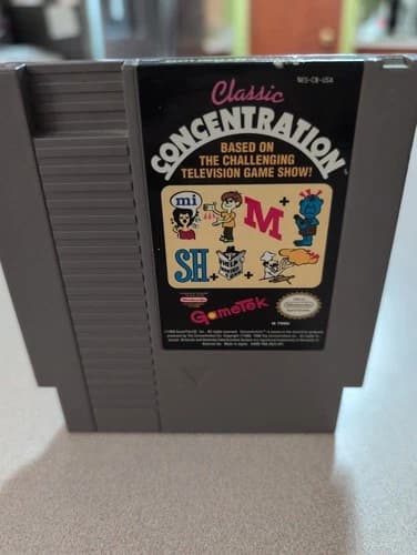 Nintendo Entertainment System NES Classic Concentration Tested Combine Ship
