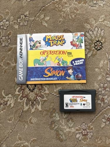 Mouse Trap/Operation/Simon (Nintendo Game Boy Advance, 2005)