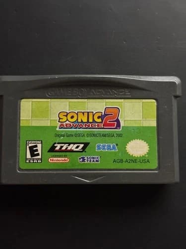 Sonic Advance 2 Nintendo GameBoy Advance Cartridge Only Tested Working