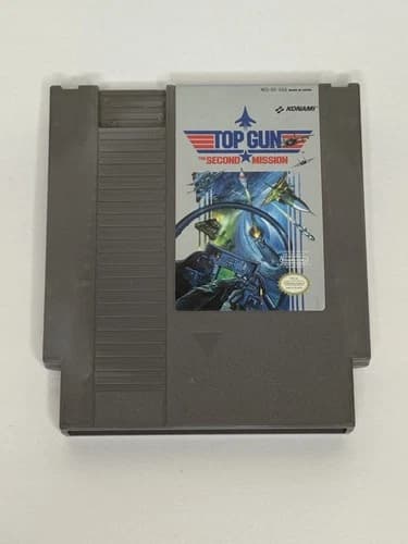 Top Gun: The Second Mission (Nintendo NES) Tested - Authentic - Cartridge Only