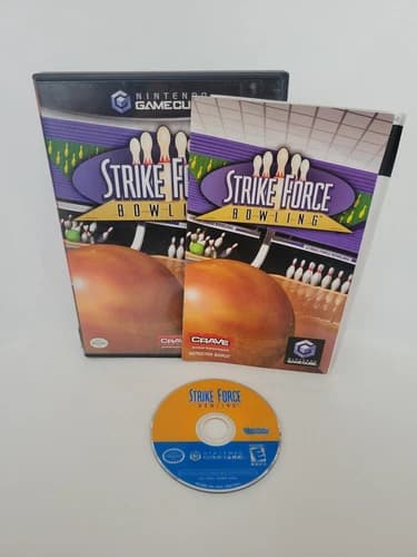 Strike Force Bowling Nintendo GameCube Authentic Tested CIB