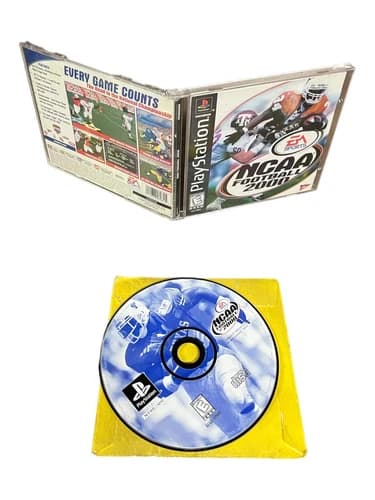 Sony PlayStation 1 PS1 CIB COMPLETE TESTED NCAA Football 2000