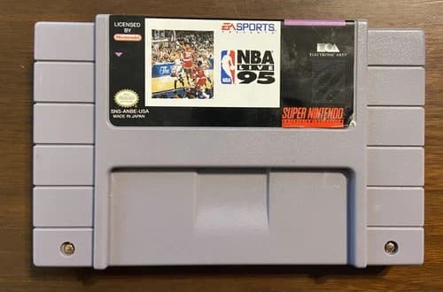 NBA Live ’95 – Super Nintendo SNES – Authentic – Tested – Cart Only