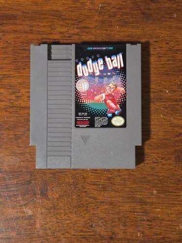 Vintage Original Nintendo NES Super Dodge Ball Authentic Game - Tested & Working