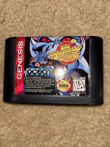 The Adventures Of Mighty Max Sega Genesis Video Game 1994