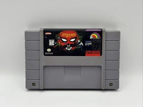 Spiderman (Super Nintendo SNES, 1995) Cartridge Only - Tested