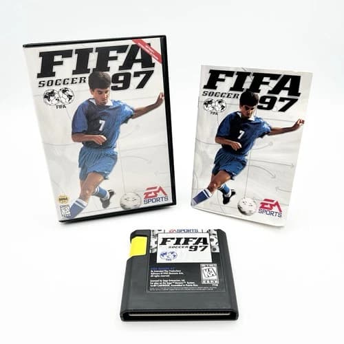 FIFA Soccer 97 Sega Genesis Game Complete CIB w/ Case Manual