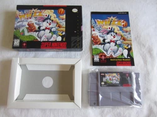 Whizz (SNES) Super Nintendo CIB Complete 1996 Titus Puzzle RARE