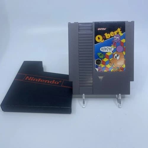 Q*bert NES Nintendo Authentic Tested Working Game Cartridge 1989
