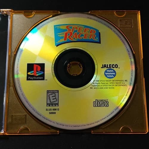 Speed Racer - Loose Sony PS1 Playstation 1 Disc Only