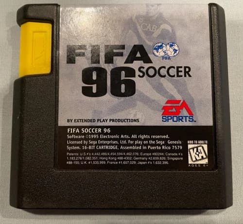 FIFA SOCCER '96 - Sega Genesis EA Video Game (Cart Only) - WORKS GREAT!