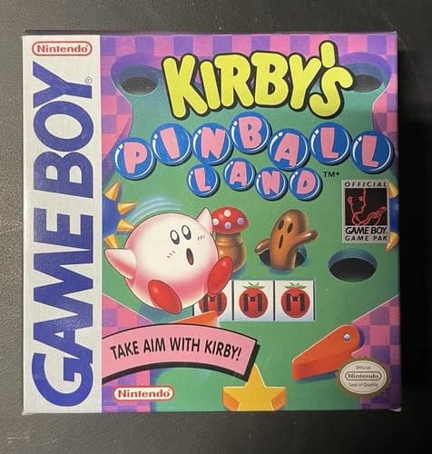 CIB Kirby’s Pinball Land Nintendo Game Boy Complete In Box Authentic Tested